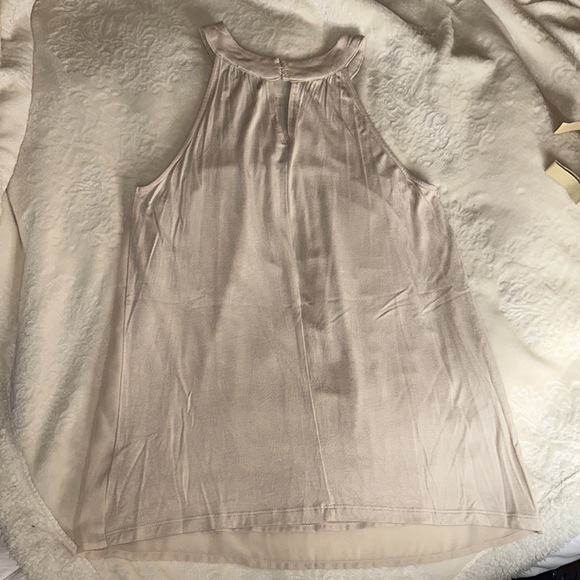 Cream beaded neckline halter top - Picture 3 of 3